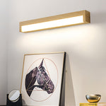 Vintage Wood Grain LED Wall Sconce with Acrylic Diffuser
