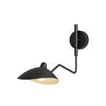 Swing Arm Wall Sconce with Full Spectrum LED, Industrial Modern