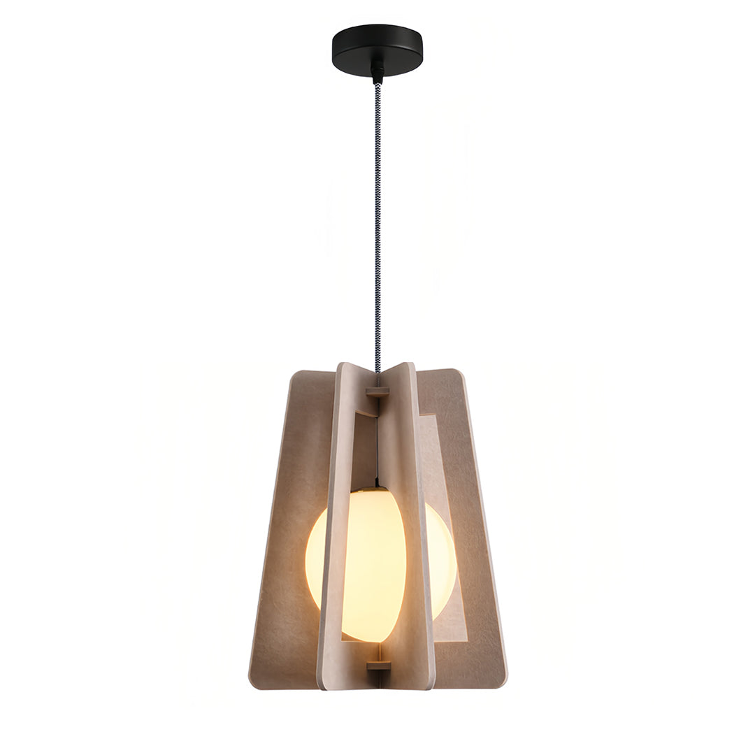 Geometric Felt Pendant Light with Acoustic Design for Modern Interiors
