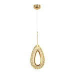 Aurelia Water Drop LED Pendant Light — Modern Minimalist Chandelier in Gold