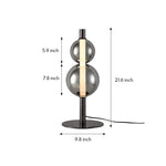 Artisan Table Lamp with Full Spectrum LED and Glass Shade
