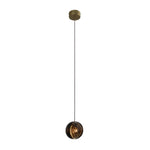 Aurelia Crystal Accent Pendant Light in Teal and Brown