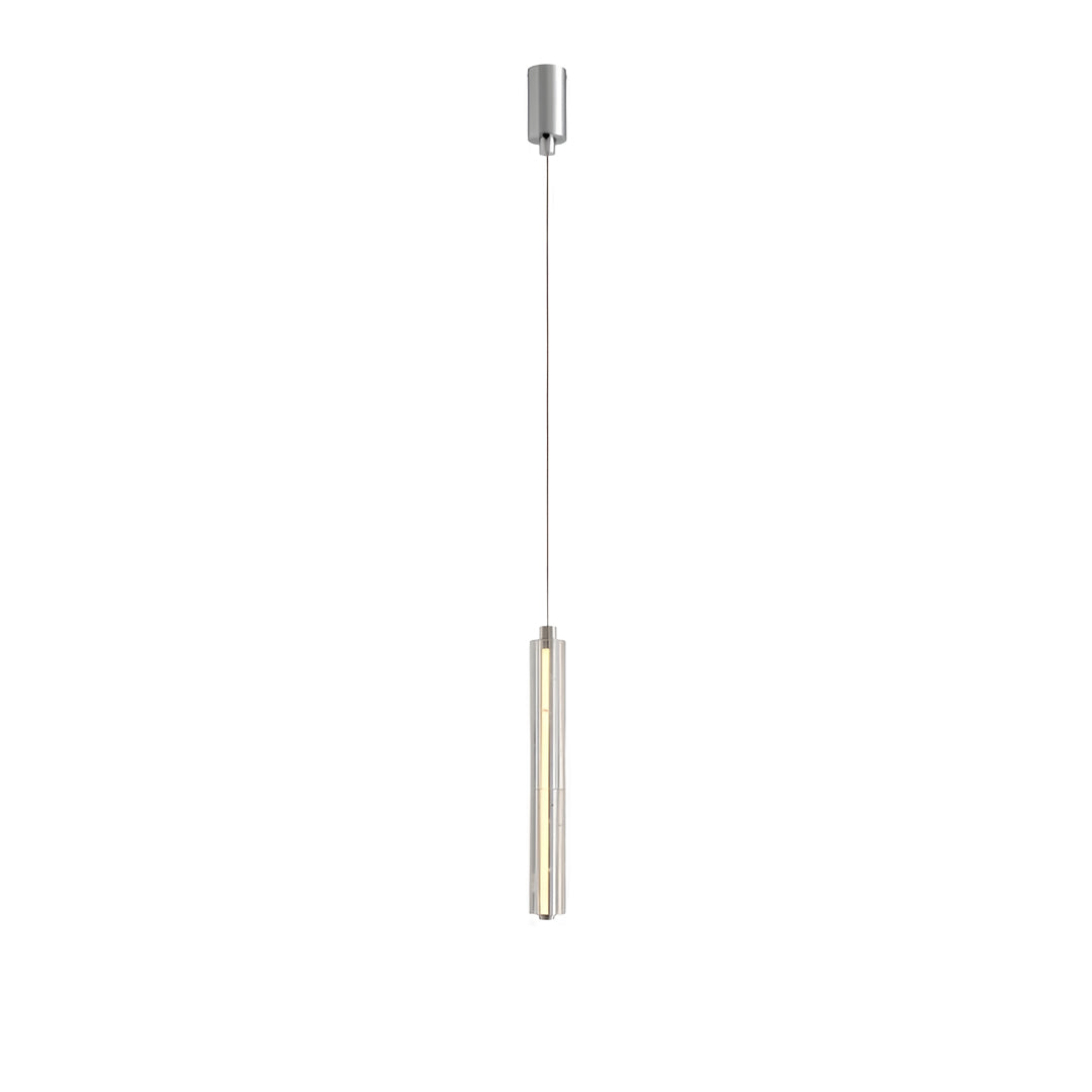 Linear Crystal Pendant Light | Modern Chrome LED Hanging Lamp for Dining Room & Kitchen Island