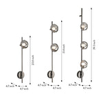 Modern Linear LED Wall Sconce with Pleated Glass Shade