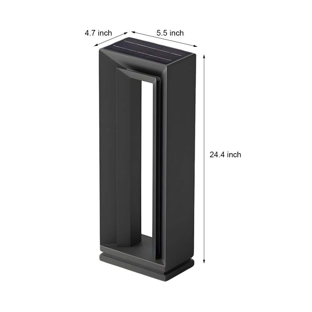 Arch LED Solar Lawn Light – Minimalist Stainless Steel Outdoor Path Lighting