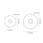 Round Marble Wall Sconce with Brass Accent – Modern Nordic LED Lighting