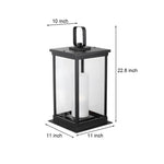 Aria Outdoor Lantern: Minimalist Waterproof LED Garden Light