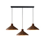 Handwoven Rattan Pendant Light with Wabi-Sabi Zen Aesthetic