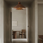 Handwoven Rattan Pendant Light with Wabi-Sabi Zen Aesthetic
