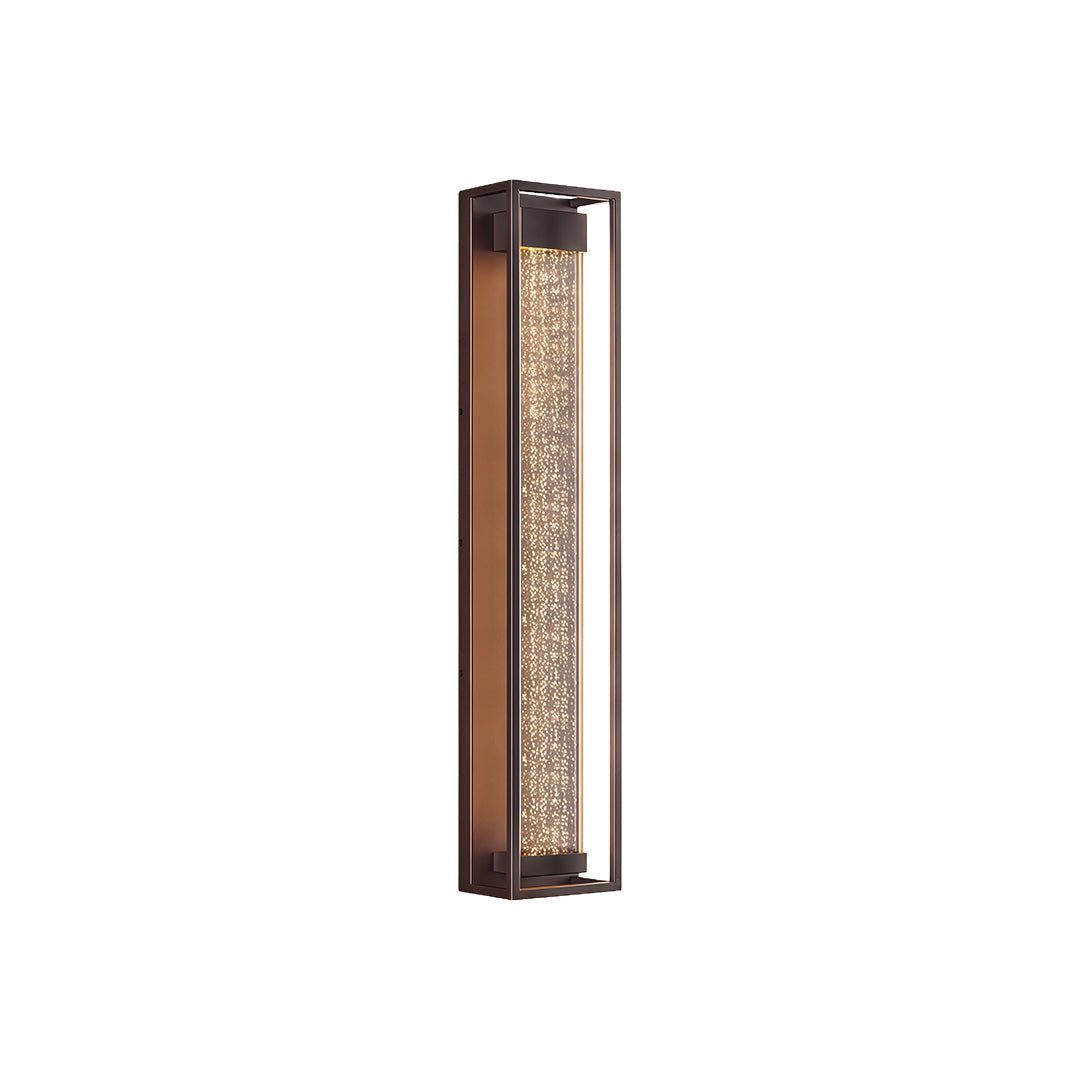 Linear Outdoor Wall Sconce in Black Stainless Steel