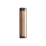 Linear Outdoor Wall Sconce in Black Stainless Steel
