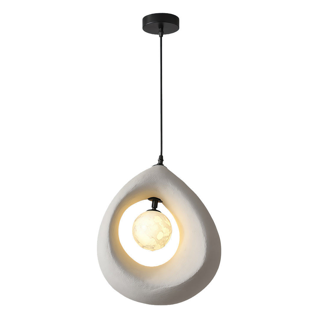 Wabi-Sabi Japanese Pendant Light with Adjustable Cord