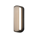 Modern Outdoor Linear Wall Light – Black Aluminum LED Sconce