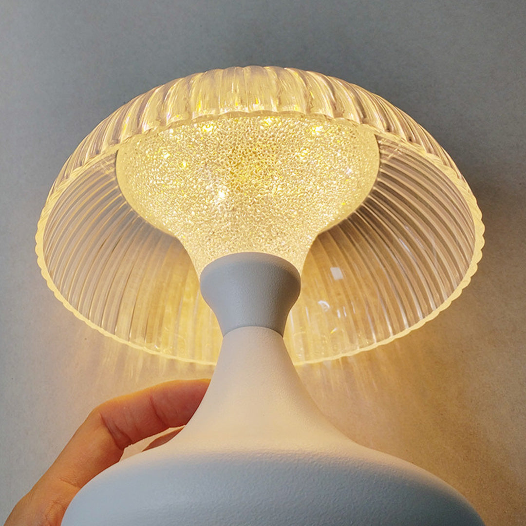 Minimalist Touch Rechargeable Table Lamp with Acrylic Shade