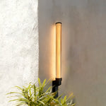 Modern Outdoor Wall Sconce with Clear Glass Shade and LED