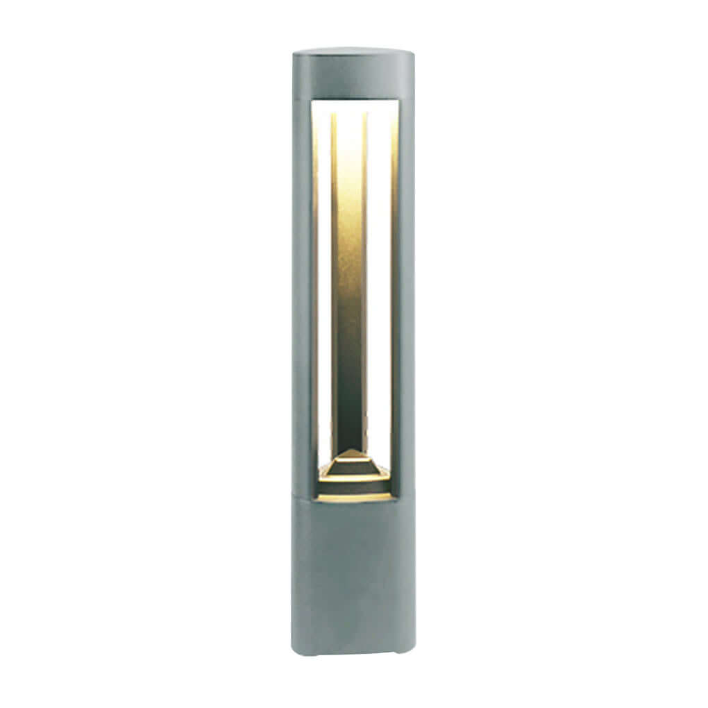 Hollow Bollard Light with Three-Sided Illumination for Modern Landscapes