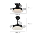 Modern 3-Blade Ceiling Fan with Dimmable LED Light for Contemporary Interiors