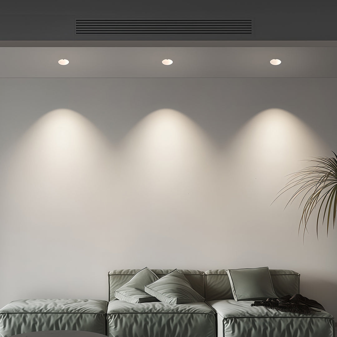 Flush Mount LED Spotlight with Deep Baffle, Full-Spectrum Light