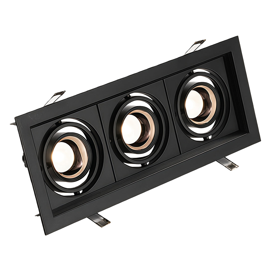 Recessed LED Spotlight with Anti-Glare Trim, Modern Architectural Downlight