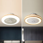 Three Level Wind Regulation Nordic Modern Ceiling Fans With Lights And Remote Control