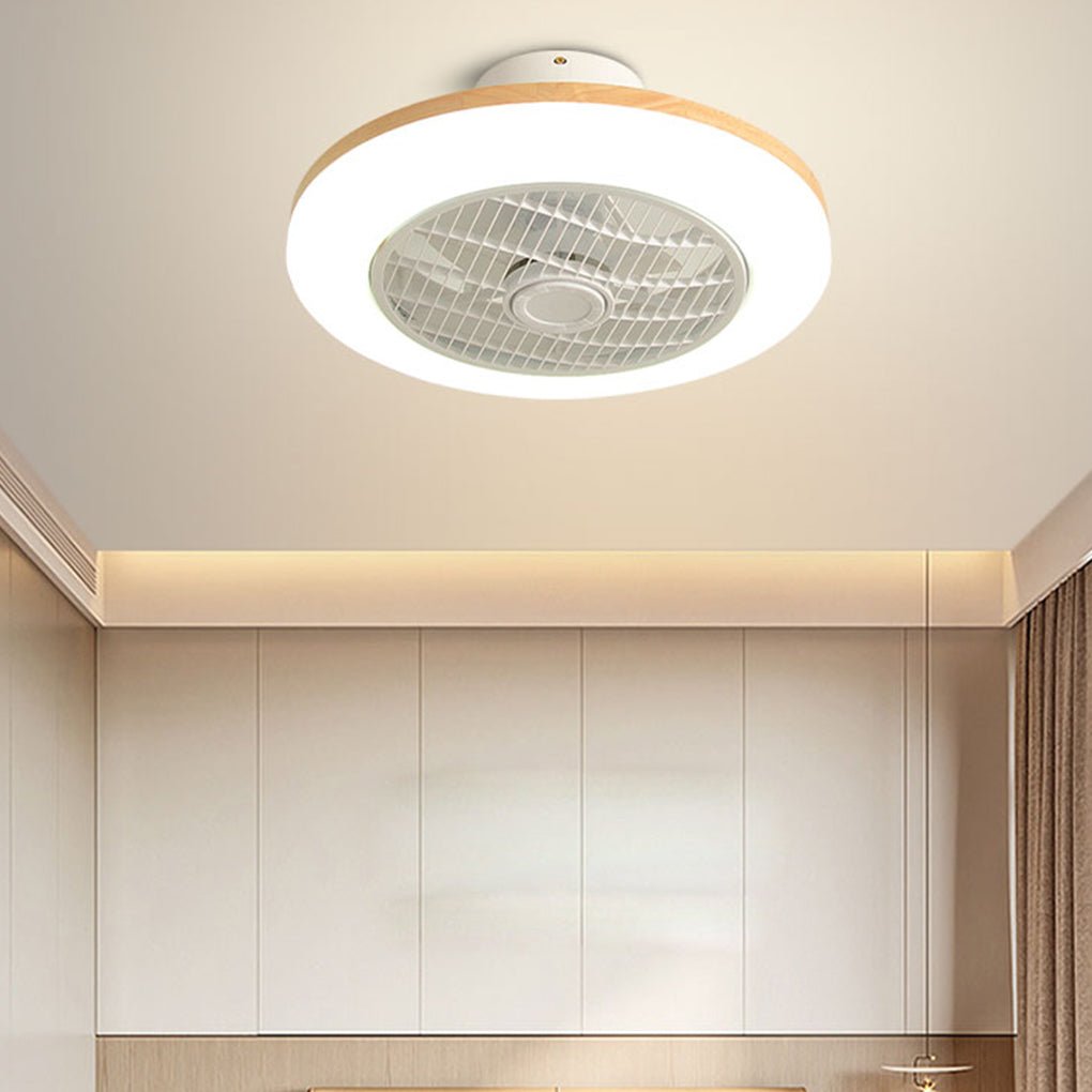Three Level Wind Regulation Nordic Modern Ceiling Fans With Lights And Remote Control