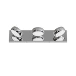 Chrome LED Vanity Light for Bathroom Mirror, Modern Minimalist Wall Mount