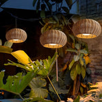 Artisan Rattan Pendant Light – Waterproof Outdoor Hanging Lantern