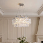 Aurelia Crystal Chandelier – Minimalist Adjustable Ceiling Light