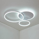 3 Layers Led Modern Circle Flush Mount Light 3 Color Dimmable 26X20