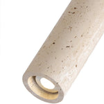 Travertine Cylinder Pendant Light, Modern Stone Downlight for Hallways