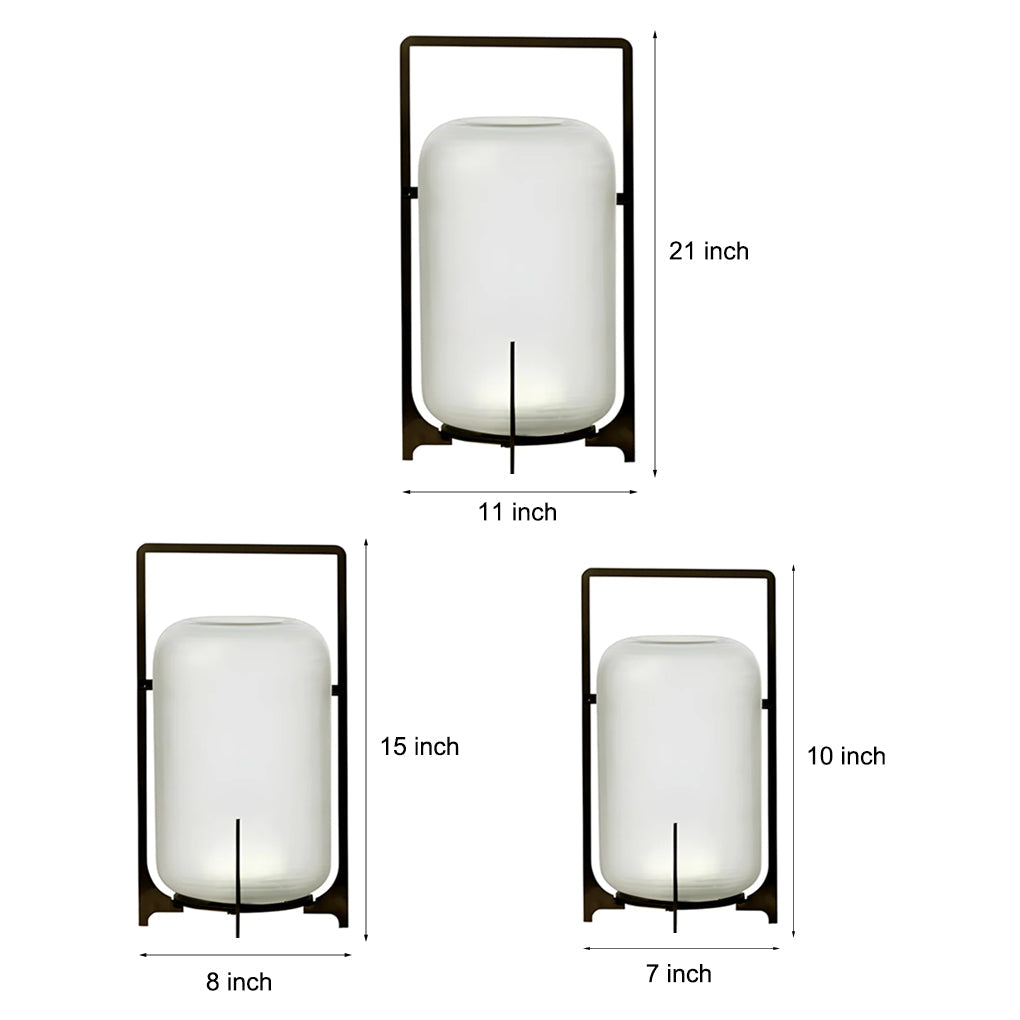 Aria Outdoor Portable LED Lantern with Handle – Modern Waterproof Design