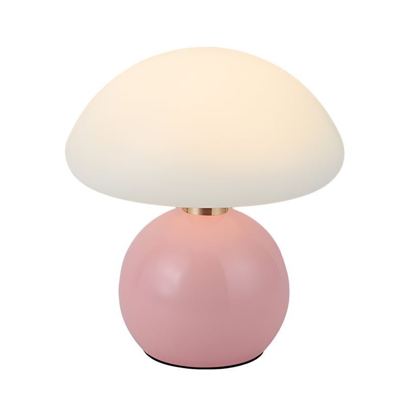 Mushroom Table Lamp with Touch Control and Metal Base