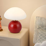 Mushroom Table Lamp with Touch Control and Metal Base