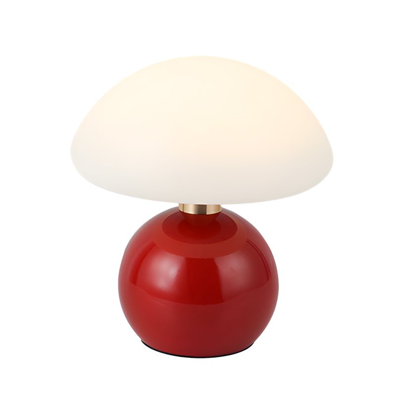 Mushroom Table Lamp with Touch Control and Metal Base