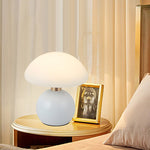 Mushroom Table Lamp with Touch Control and Metal Base