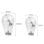 Industrial Glass Desk Lamp with Touch Dimming and Magnetic Control
