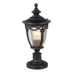 Outdoor Aluminum Column Pillar Light with Clear Glass Shade