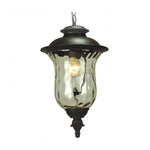 European Industrial Aluminum Pendant Light with Clear Glass Shade for Outdoor Corridors