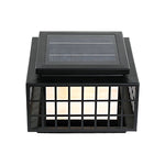 Stainless Steel Solar Pillar Lights with Alabaster Shade for Modern Courtyards