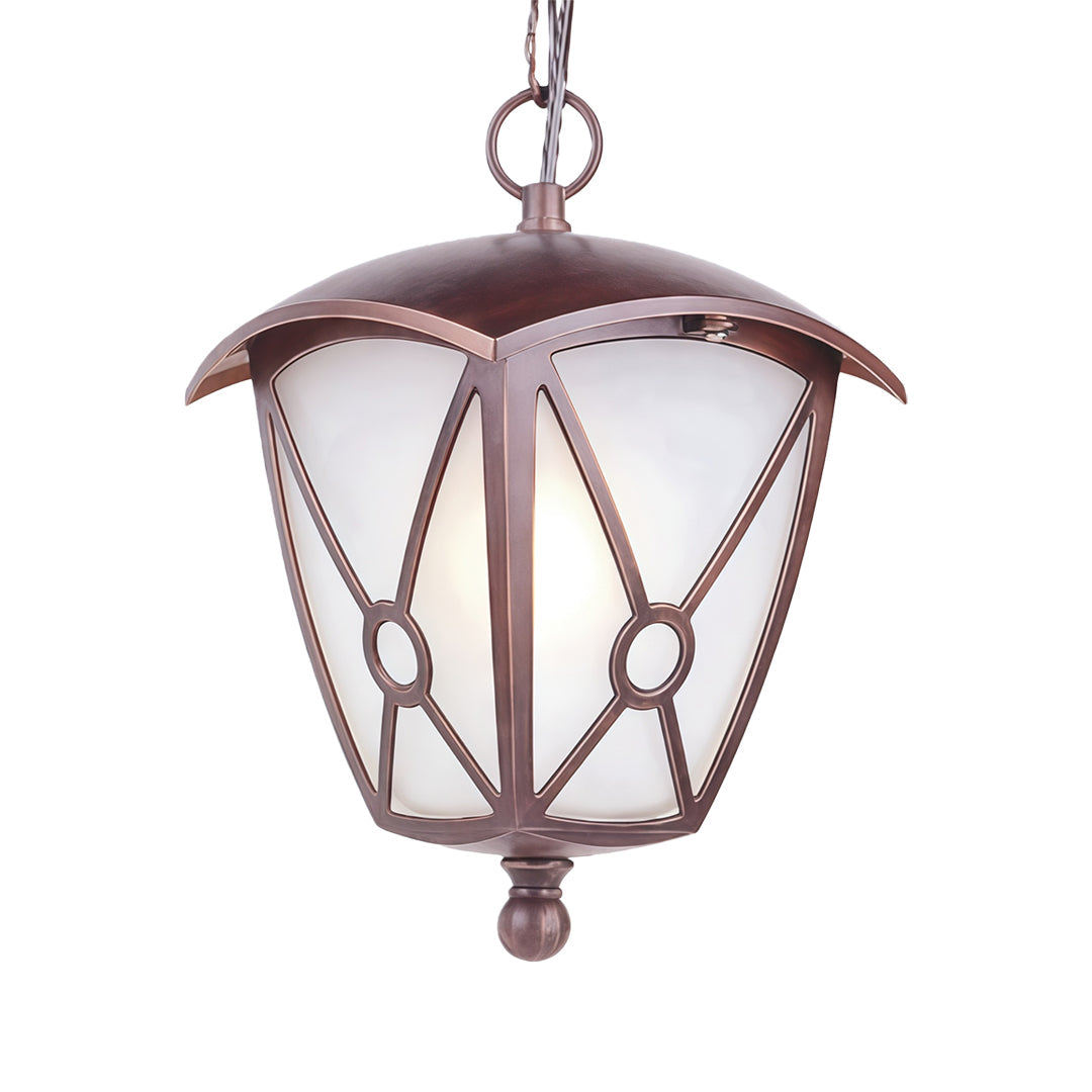 Black Aluminum LED Pendant Light with Clear Glass Shade for Outdoor Covered Patios