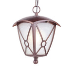 Black Aluminum LED Pendant Light with Clear Glass Shade for Outdoor Covered Patios
