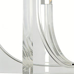 Aurelia Six-Light Modern Brass Chandelier with Acrylic Shades