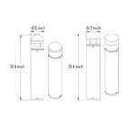 Nordic Minimalist Outdoor Bollard Light 31in Sand Gray Pathway Lamp