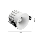 Trimless Recessed LED Downlight with Anti-Glare Deep Cup