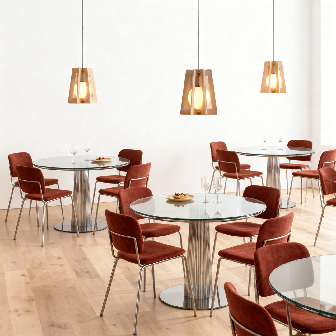 Geometric Felt Pendant Light with Acoustic Design for Modern Interiors