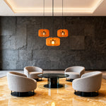 Acoustic Felt Pendant Light with Adjustable Chain – Modern Nordic Drum Shade
