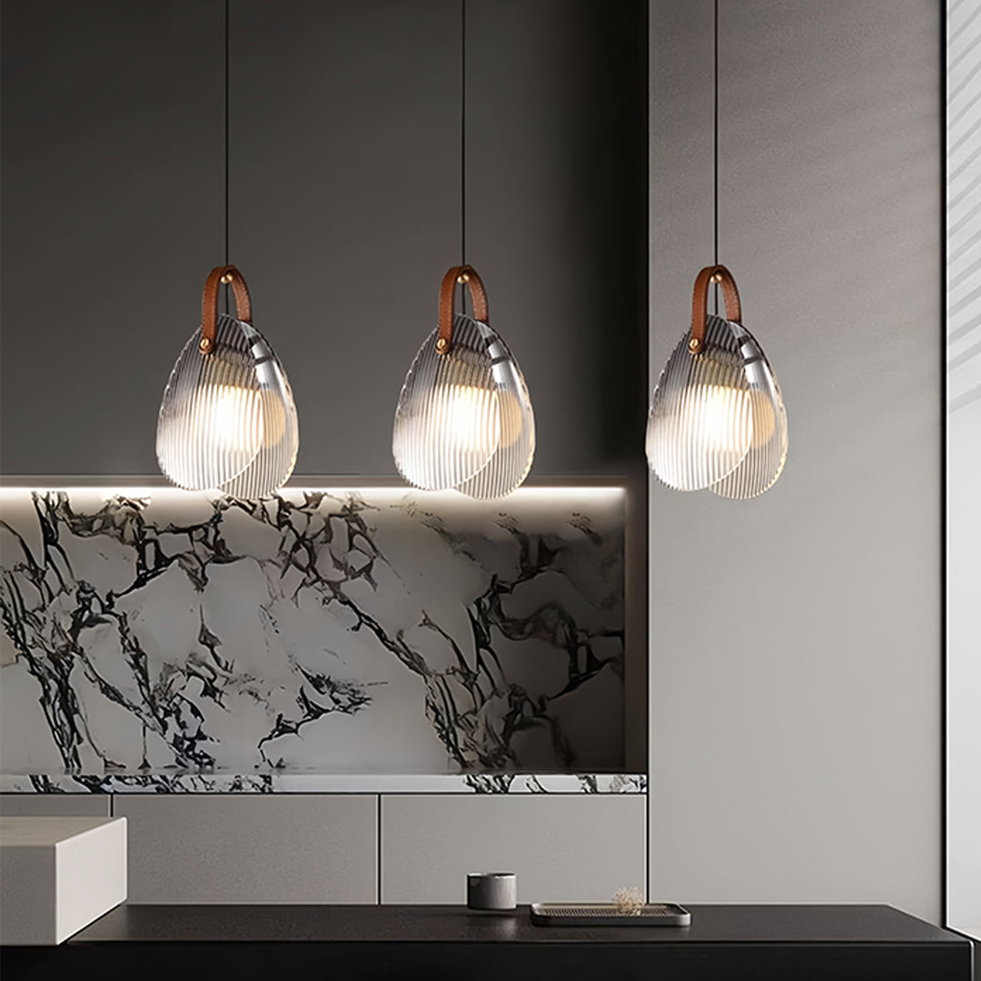 Lumière Pearl Glass Pendant Light – Nordic LED Hanging Lamp