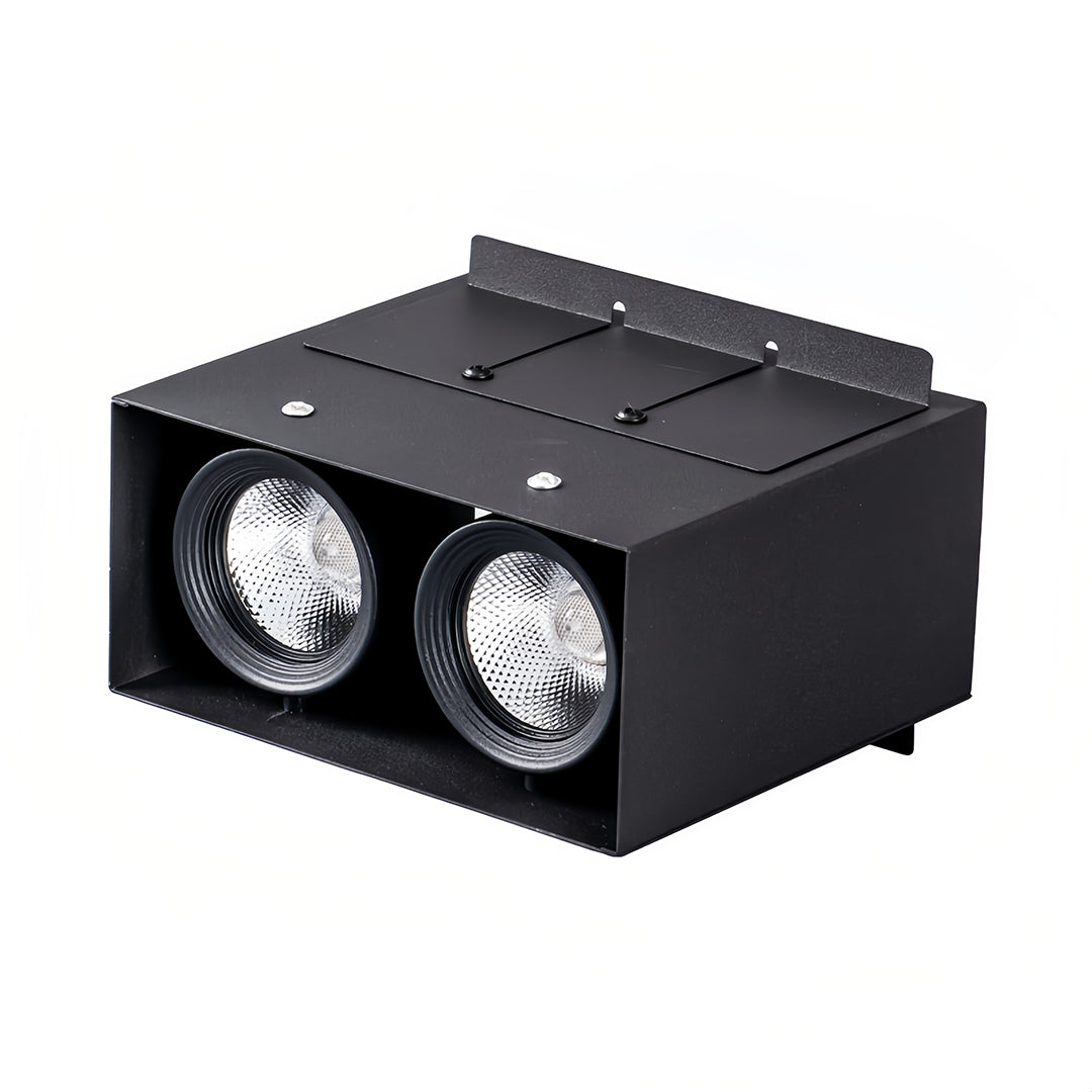 Modern Square Recessed Ceiling Lights with Adjustable Gimbal, 4-Pack LED Downlights