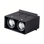 Modern Square Recessed Ceiling Lights with Adjustable Gimbal, 4-Pack LED Downlights