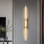 Modern Linear LED Wall Sconce in Black, Gold, or Copper
